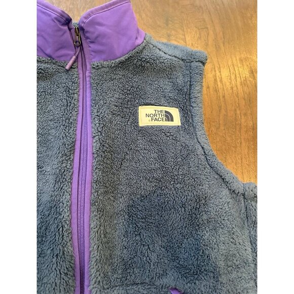 The north face, Camshire fleece vest high Pile Sherpa Gorp blue mens size medium - Picture 2 of 3